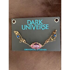 Universal Studios Dark Universe Eye Anklet Purple Pink Blue Rhinestone Gold